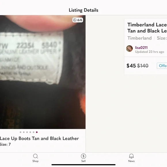 Timberland Women's Brown Leather Boots - Picture 5 of 5